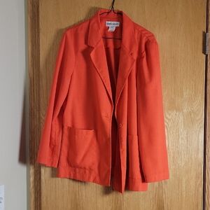 Cathy Daniels Vibrant Orange Blazer